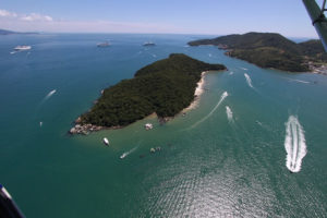 Vista do alto da ilha (Foto: Divulgação Ilha de Porto Belo)