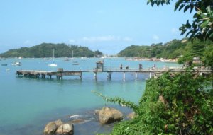 Trapiche da Prainha, em Bombinhas. Fonte: Turismo Bombinhas.